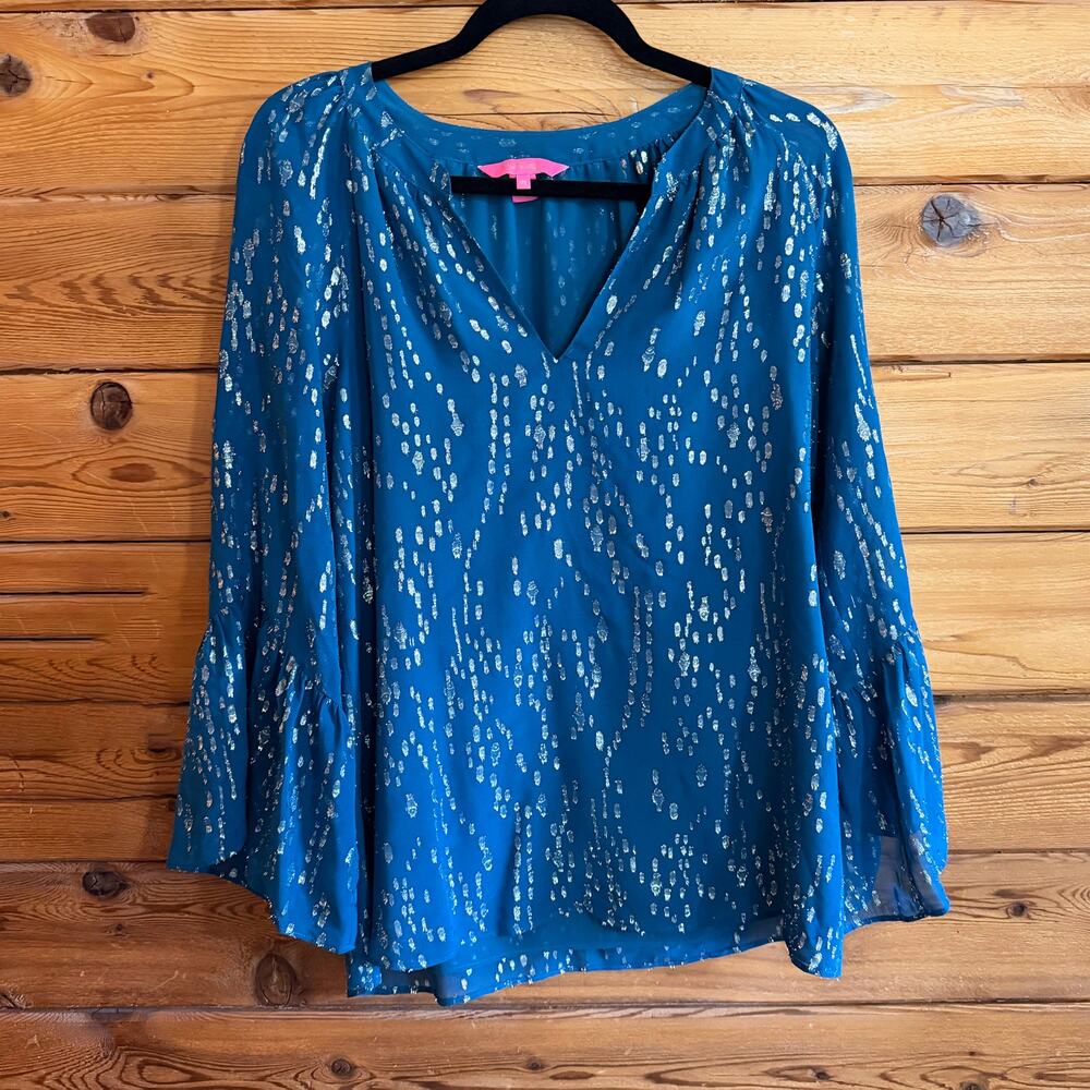Lilly Pulitzer Matilda Silk Top Medium